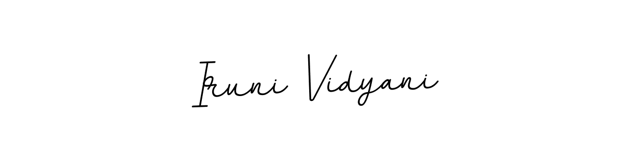 Iruni Vidyani stylish signature style. Best Handwritten Sign (BallpointsItalic-DORy9) for my name. Handwritten Signature Collection Ideas for my name Iruni Vidyani. Iruni Vidyani signature style 11 images and pictures png