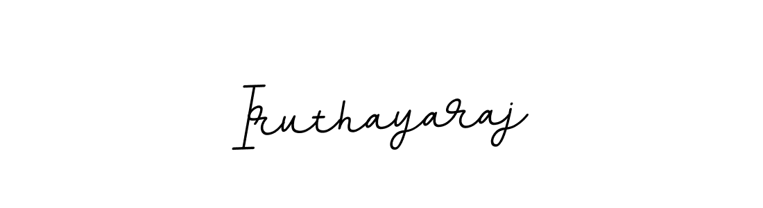 The best way (BallpointsItalic-DORy9) to make a short signature is to pick only two or three words in your name. The name Iruthayaraj include a total of six letters. For converting this name. Iruthayaraj signature style 11 images and pictures png