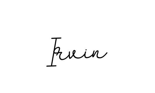 Use a signature maker to create a handwritten signature online. With this signature software, you can design (BallpointsItalic-DORy9) your own signature for name Irvin. Irvin signature style 11 images and pictures png