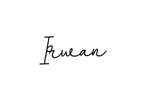 Create a beautiful signature design for name Irwan. With this signature (BallpointsItalic-DORy9) fonts, you can make a handwritten signature for free. Irwan signature style 11 images and pictures png