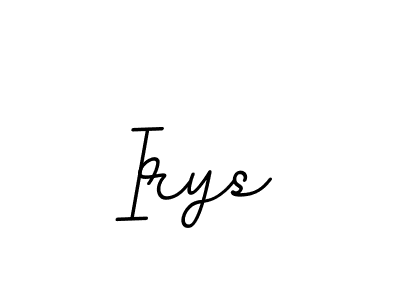 Make a beautiful signature design for name Irys. With this signature (BallpointsItalic-DORy9) style, you can create a handwritten signature for free. Irys signature style 11 images and pictures png