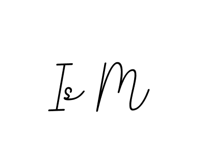 The best way (BallpointsItalic-DORy9) to make a short signature is to pick only two or three words in your name. The name Is M include a total of six letters. For converting this name. Is M signature style 11 images and pictures png