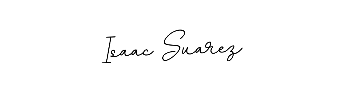 How to make Isaac Suarez name signature. Use BallpointsItalic-DORy9 style for creating short signs online. This is the latest handwritten sign. Isaac Suarez signature style 11 images and pictures png