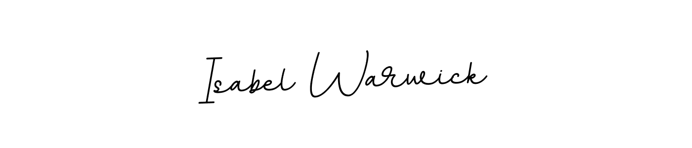 How to make Isabel Warwick name signature. Use BallpointsItalic-DORy9 style for creating short signs online. This is the latest handwritten sign. Isabel Warwick signature style 11 images and pictures png