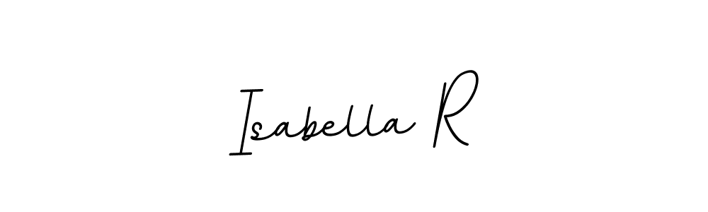 Use a signature maker to create a handwritten signature online. With this signature software, you can design (BallpointsItalic-DORy9) your own signature for name Isabella R. Isabella R signature style 11 images and pictures png