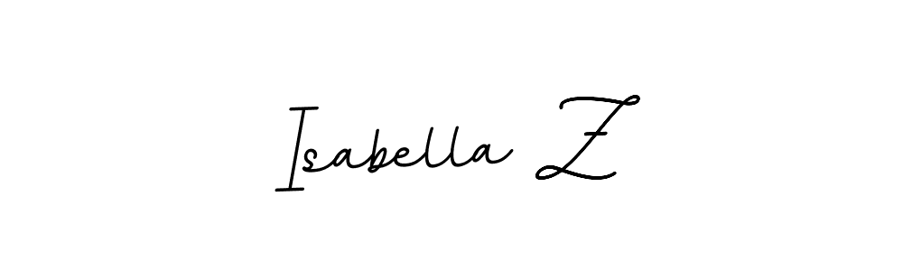 Design your own signature with our free online signature maker. With this signature software, you can create a handwritten (BallpointsItalic-DORy9) signature for name Isabella Z. Isabella Z signature style 11 images and pictures png