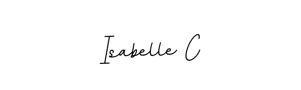 You should practise on your own different ways (BallpointsItalic-DORy9) to write your name (Isabelle C) in signature. don't let someone else do it for you. Isabelle C signature style 11 images and pictures png