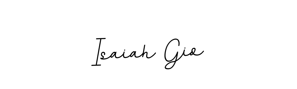 Make a beautiful signature design for name Isaiah Gio. With this signature (BallpointsItalic-DORy9) style, you can create a handwritten signature for free. Isaiah Gio signature style 11 images and pictures png