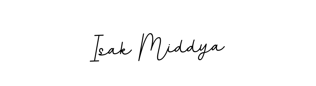 Design your own signature with our free online signature maker. With this signature software, you can create a handwritten (BallpointsItalic-DORy9) signature for name Isak Middya. Isak Middya signature style 11 images and pictures png
