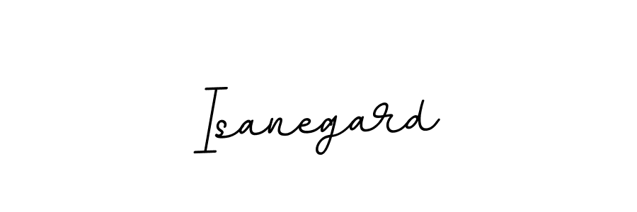 Make a beautiful signature design for name Isanegard. With this signature (BallpointsItalic-DORy9) style, you can create a handwritten signature for free. Isanegard signature style 11 images and pictures png