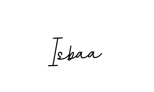 Use a signature maker to create a handwritten signature online. With this signature software, you can design (BallpointsItalic-DORy9) your own signature for name Isbaa. Isbaa signature style 11 images and pictures png