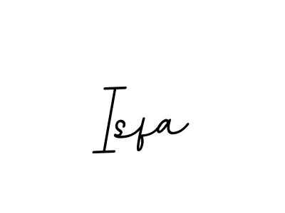 Make a beautiful signature design for name Isfa. With this signature (BallpointsItalic-DORy9) style, you can create a handwritten signature for free. Isfa signature style 11 images and pictures png