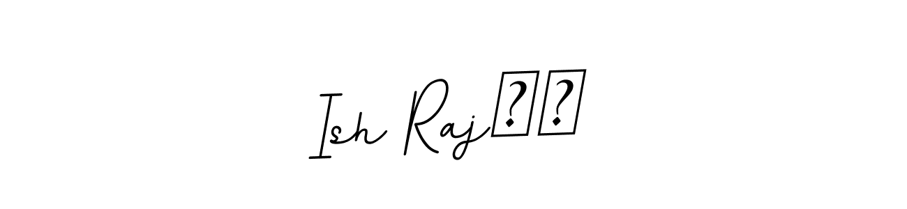 This is the best signature style for the Ish Raj❤️ name. Also you like these signature font (BallpointsItalic-DORy9). Mix name signature. Ish Raj❤️ signature style 11 images and pictures png