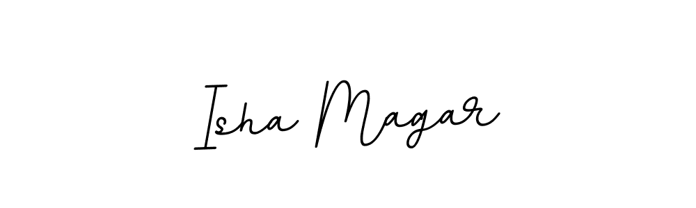 Isha Magar stylish signature style. Best Handwritten Sign (BallpointsItalic-DORy9) for my name. Handwritten Signature Collection Ideas for my name Isha Magar. Isha Magar signature style 11 images and pictures png