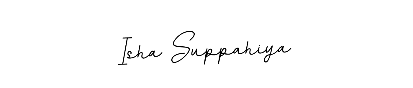 Design your own signature with our free online signature maker. With this signature software, you can create a handwritten (BallpointsItalic-DORy9) signature for name Isha Suppahiya. Isha Suppahiya signature style 11 images and pictures png