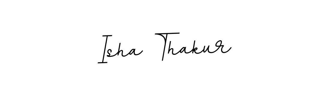 Use a signature maker to create a handwritten signature online. With this signature software, you can design (BallpointsItalic-DORy9) your own signature for name Isha Thakur. Isha Thakur signature style 11 images and pictures png