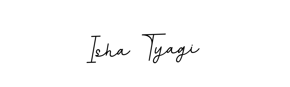 You should practise on your own different ways (BallpointsItalic-DORy9) to write your name (Isha Tyagi) in signature. don't let someone else do it for you. Isha Tyagi signature style 11 images and pictures png