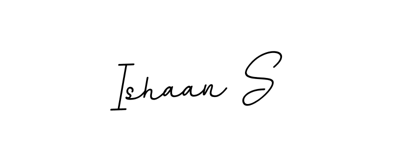 You should practise on your own different ways (BallpointsItalic-DORy9) to write your name (Ishaan S) in signature. don't let someone else do it for you. Ishaan S signature style 11 images and pictures png