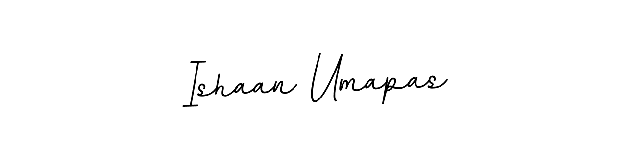 if you are searching for the best signature style for your name Ishaan Umapas. so please give up your signature search. here we have designed multiple signature styles  using BallpointsItalic-DORy9. Ishaan Umapas signature style 11 images and pictures png