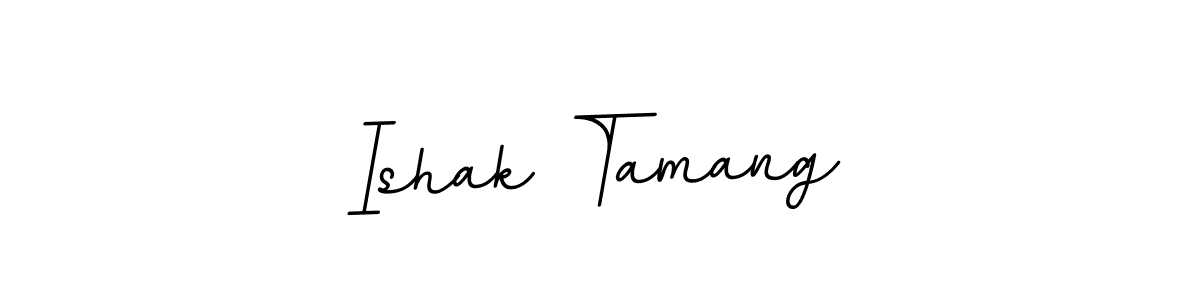 How to make Ishak Tamang signature? BallpointsItalic-DORy9 is a professional autograph style. Create handwritten signature for Ishak Tamang name. Ishak Tamang signature style 11 images and pictures png