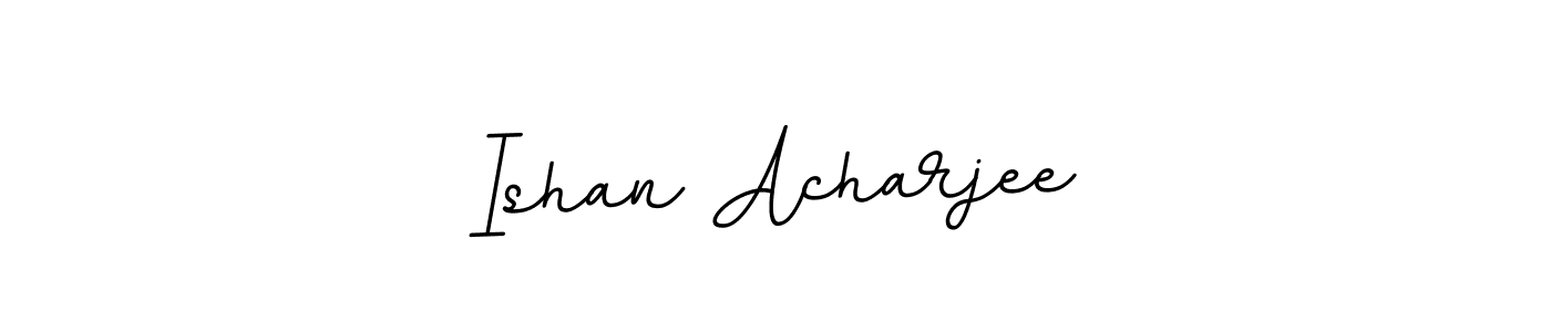 How to make Ishan Acharjee name signature. Use BallpointsItalic-DORy9 style for creating short signs online. This is the latest handwritten sign. Ishan Acharjee signature style 11 images and pictures png