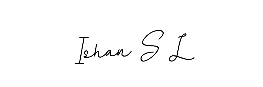 Make a beautiful signature design for name Ishan S L. Use this online signature maker to create a handwritten signature for free. Ishan S L signature style 11 images and pictures png