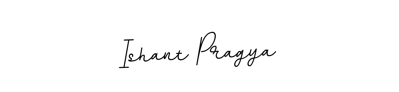 How to make Ishant Pragya name signature. Use BallpointsItalic-DORy9 style for creating short signs online. This is the latest handwritten sign. Ishant Pragya signature style 11 images and pictures png