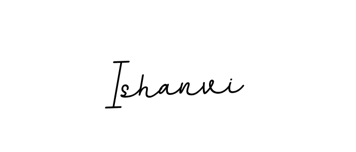 Ishanvi stylish signature style. Best Handwritten Sign (BallpointsItalic-DORy9) for my name. Handwritten Signature Collection Ideas for my name Ishanvi. Ishanvi signature style 11 images and pictures png