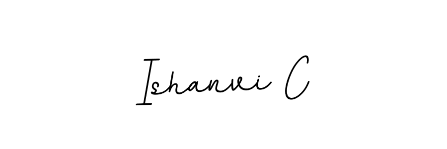 The best way (BallpointsItalic-DORy9) to make a short signature is to pick only two or three words in your name. The name Ishanvi C include a total of six letters. For converting this name. Ishanvi C signature style 11 images and pictures png