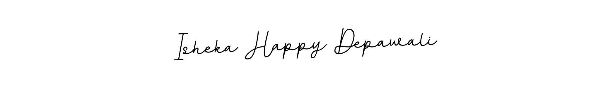 Use a signature maker to create a handwritten signature online. With this signature software, you can design (BallpointsItalic-DORy9) your own signature for name Isheka Happy Depawali. Isheka Happy Depawali signature style 11 images and pictures png