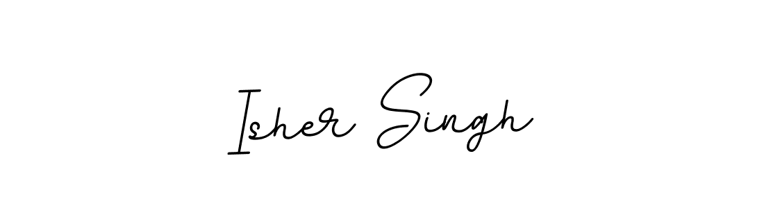 Design your own signature with our free online signature maker. With this signature software, you can create a handwritten (BallpointsItalic-DORy9) signature for name Isher Singh. Isher Singh signature style 11 images and pictures png