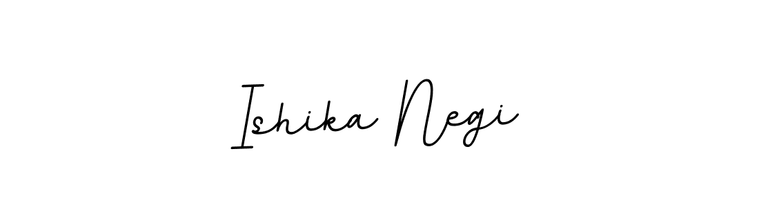 if you are searching for the best signature style for your name Ishika Negi. so please give up your signature search. here we have designed multiple signature styles  using BallpointsItalic-DORy9. Ishika Negi signature style 11 images and pictures png