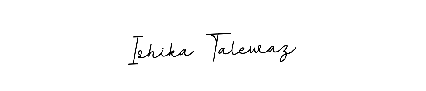 Ishika Talewaz stylish signature style. Best Handwritten Sign (BallpointsItalic-DORy9) for my name. Handwritten Signature Collection Ideas for my name Ishika Talewaz. Ishika Talewaz signature style 11 images and pictures png
