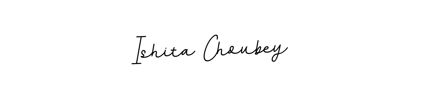 Ishita Choubey stylish signature style. Best Handwritten Sign (BallpointsItalic-DORy9) for my name. Handwritten Signature Collection Ideas for my name Ishita Choubey. Ishita Choubey signature style 11 images and pictures png