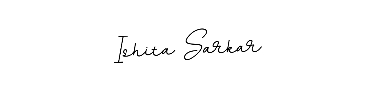 You should practise on your own different ways (BallpointsItalic-DORy9) to write your name (Ishita Sarkar) in signature. don't let someone else do it for you. Ishita Sarkar signature style 11 images and pictures png