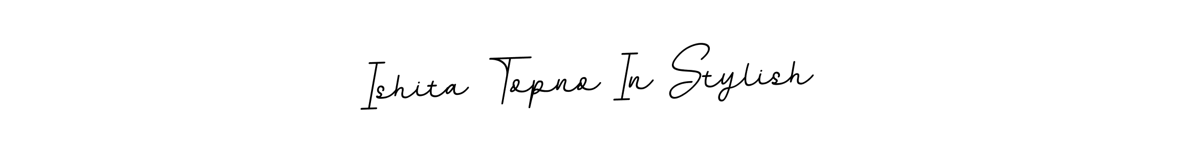 Design your own signature with our free online signature maker. With this signature software, you can create a handwritten (BallpointsItalic-DORy9) signature for name Ishita Topno In Stylish. Ishita Topno In Stylish signature style 11 images and pictures png