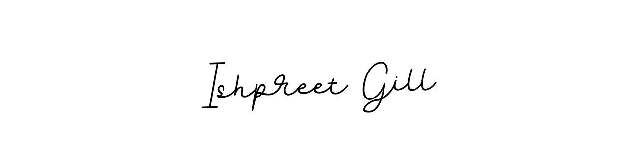 Use a signature maker to create a handwritten signature online. With this signature software, you can design (BallpointsItalic-DORy9) your own signature for name Ishpreet Gill. Ishpreet Gill signature style 11 images and pictures png