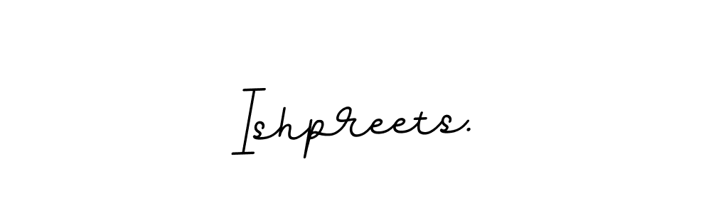 if you are searching for the best signature style for your name Ishpreets.. so please give up your signature search. here we have designed multiple signature styles  using BallpointsItalic-DORy9. Ishpreets. signature style 11 images and pictures png