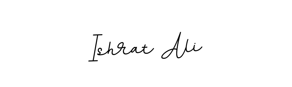 How to make Ishrat Ali name signature. Use BallpointsItalic-DORy9 style for creating short signs online. This is the latest handwritten sign. Ishrat Ali signature style 11 images and pictures png