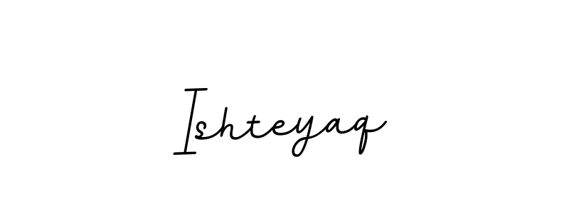 Design your own signature with our free online signature maker. With this signature software, you can create a handwritten (BallpointsItalic-DORy9) signature for name Ishteyaq. Ishteyaq signature style 11 images and pictures png