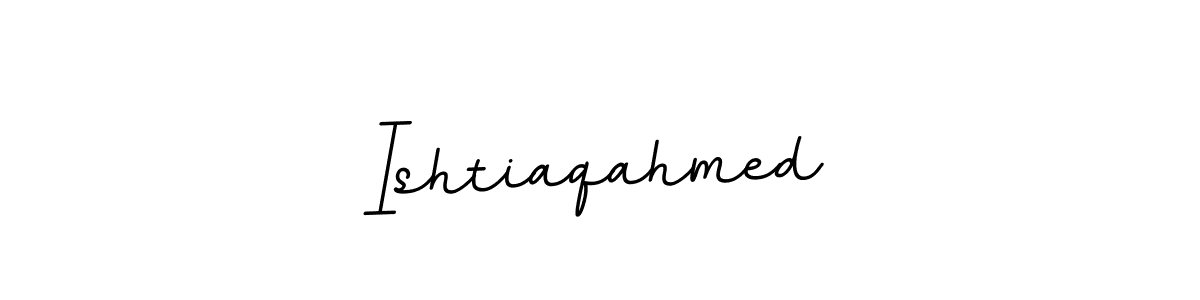 Design your own signature with our free online signature maker. With this signature software, you can create a handwritten (BallpointsItalic-DORy9) signature for name Ishtiaqahmed. Ishtiaqahmed signature style 11 images and pictures png