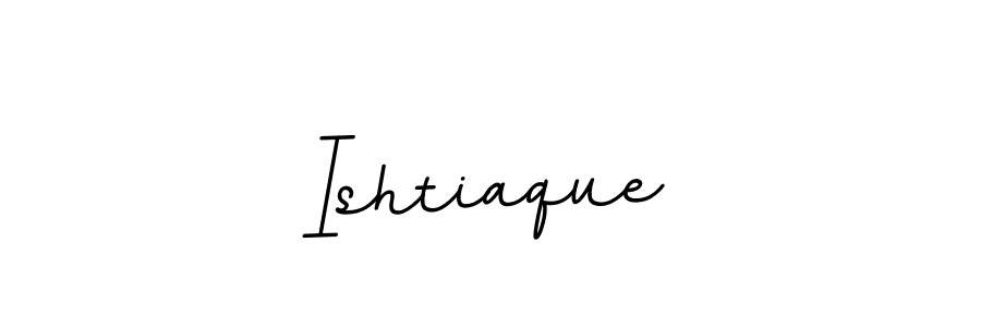 Use a signature maker to create a handwritten signature online. With this signature software, you can design (BallpointsItalic-DORy9) your own signature for name Ishtiaque. Ishtiaque signature style 11 images and pictures png