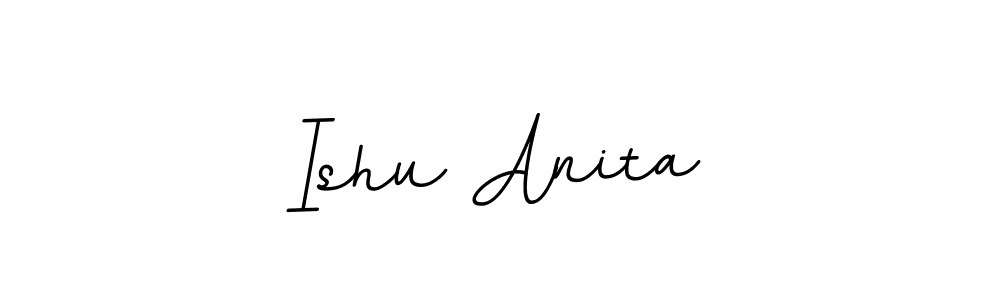 The best way (BallpointsItalic-DORy9) to make a short signature is to pick only two or three words in your name. The name Ishu Anita include a total of six letters. For converting this name. Ishu Anita signature style 11 images and pictures png