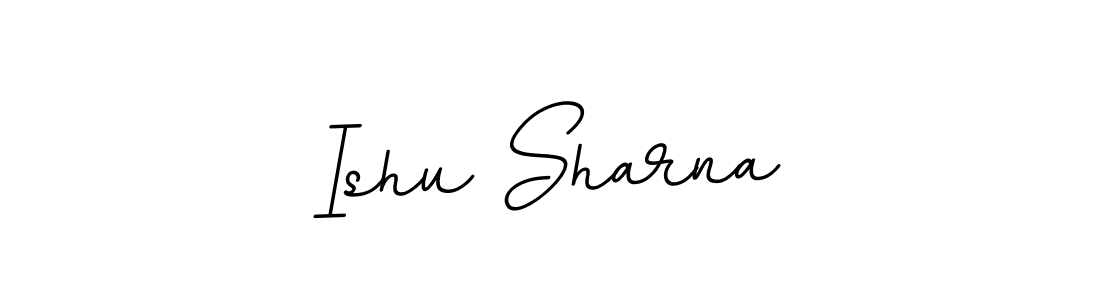 Similarly BallpointsItalic-DORy9 is the best handwritten signature design. Signature creator online .You can use it as an online autograph creator for name Ishu Sharna. Ishu Sharna signature style 11 images and pictures png