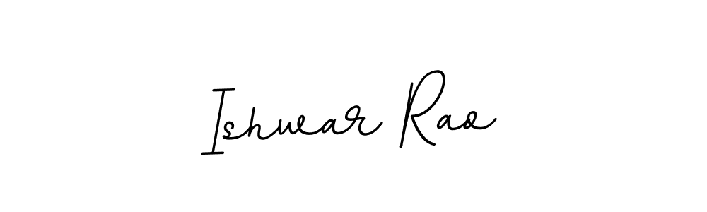 Ishwar Rao stylish signature style. Best Handwritten Sign (BallpointsItalic-DORy9) for my name. Handwritten Signature Collection Ideas for my name Ishwar Rao. Ishwar Rao signature style 11 images and pictures png