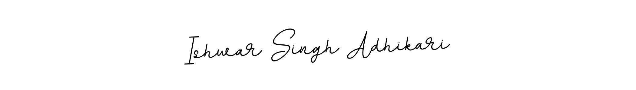 Ishwar Singh Adhikari stylish signature style. Best Handwritten Sign (BallpointsItalic-DORy9) for my name. Handwritten Signature Collection Ideas for my name Ishwar Singh Adhikari. Ishwar Singh Adhikari signature style 11 images and pictures png