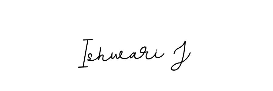 Design your own signature with our free online signature maker. With this signature software, you can create a handwritten (BallpointsItalic-DORy9) signature for name Ishwari J. Ishwari J signature style 11 images and pictures png