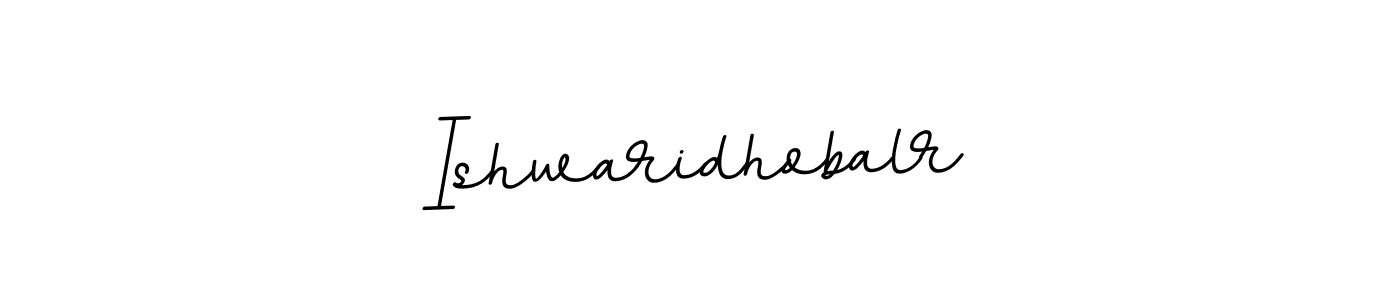 Similarly BallpointsItalic-DORy9 is the best handwritten signature design. Signature creator online .You can use it as an online autograph creator for name Ishwaridhobalr. Ishwaridhobalr signature style 11 images and pictures png