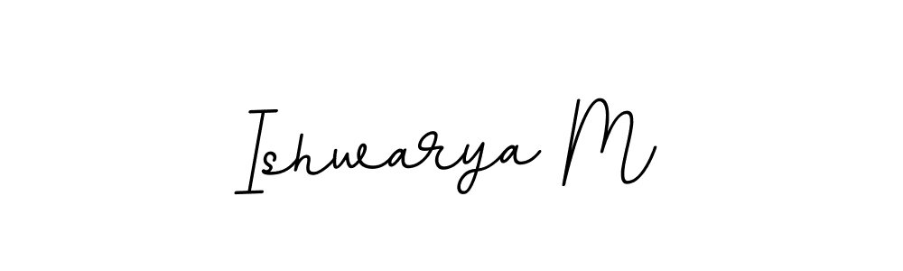 This is the best signature style for the Ishwarya M name. Also you like these signature font (BallpointsItalic-DORy9). Mix name signature. Ishwarya M signature style 11 images and pictures png