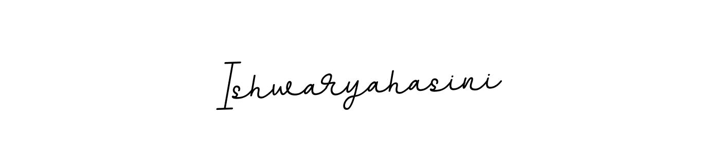 if you are searching for the best signature style for your name Ishwaryahasini. so please give up your signature search. here we have designed multiple signature styles  using BallpointsItalic-DORy9. Ishwaryahasini signature style 11 images and pictures png